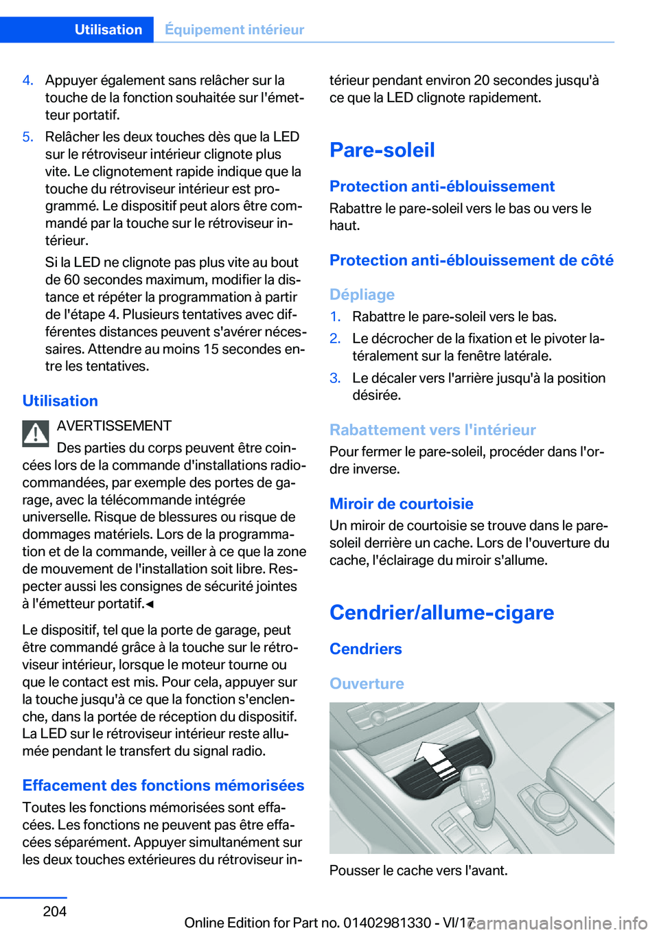 BMW X4 2018  Notices Demploi (in French) �4�.�A�p�p�u�y�e�r� �é�g�a�l�e�m�e�n�t� �s�a�n�s� �r�e�l�