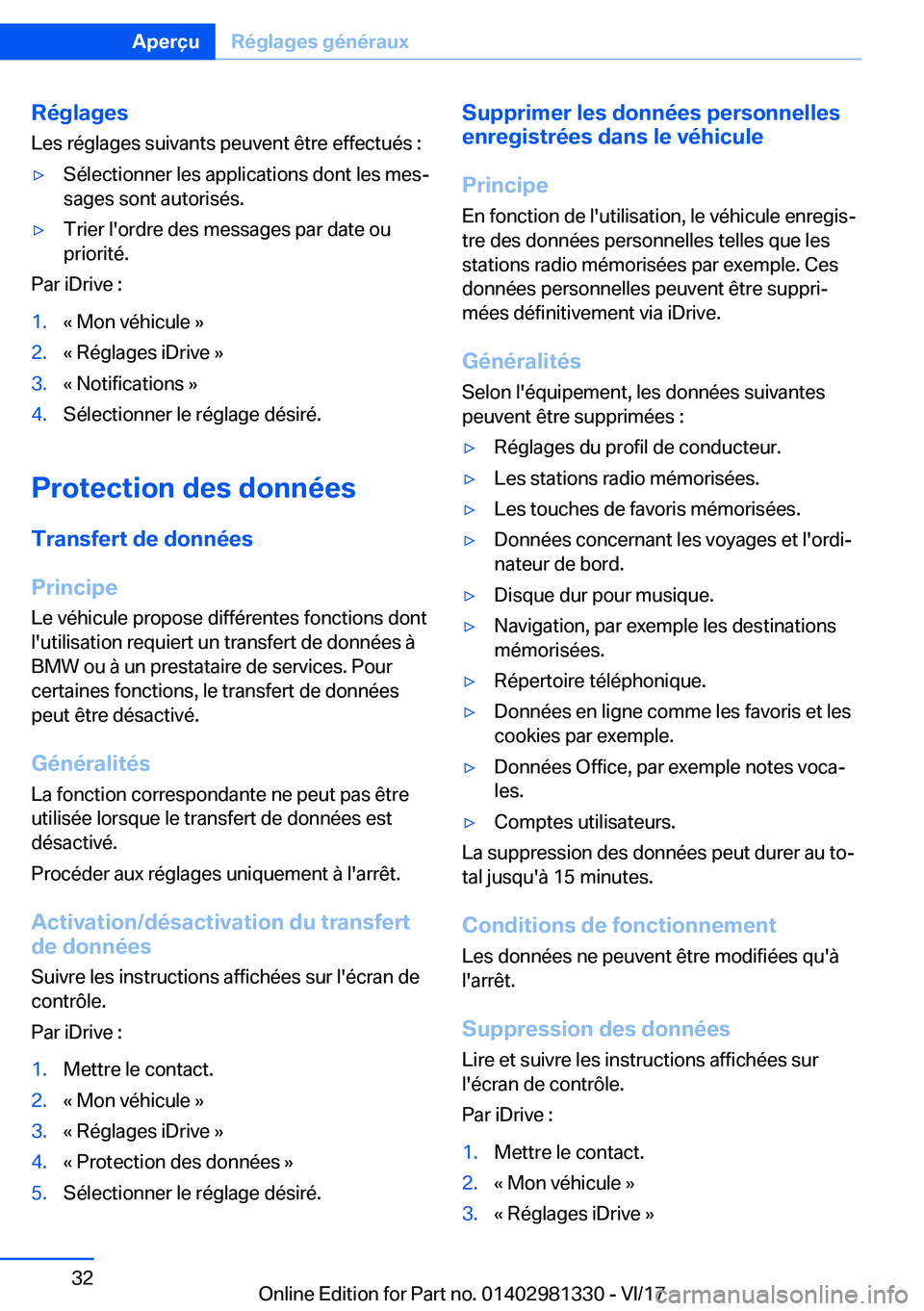 BMW X4 2018  Notices Demploi (in French) �R�é�g�l�a�g�e�s�L�e�s� �r�é�g�l�a�g�e�s� �s�u�i�v�a�n�t�s� �p�e�u�v�e�n�t� �ê�t�r�e� �e�f�f�e�c�t�u�é�s� �:'y�S�é�l�e�c�t�i�o�n�n�e�r� �l�e�s� �a�p�p�l�i�c�a�t�i�o�n�s� �d�o�n�t� �l�e�s� �m�