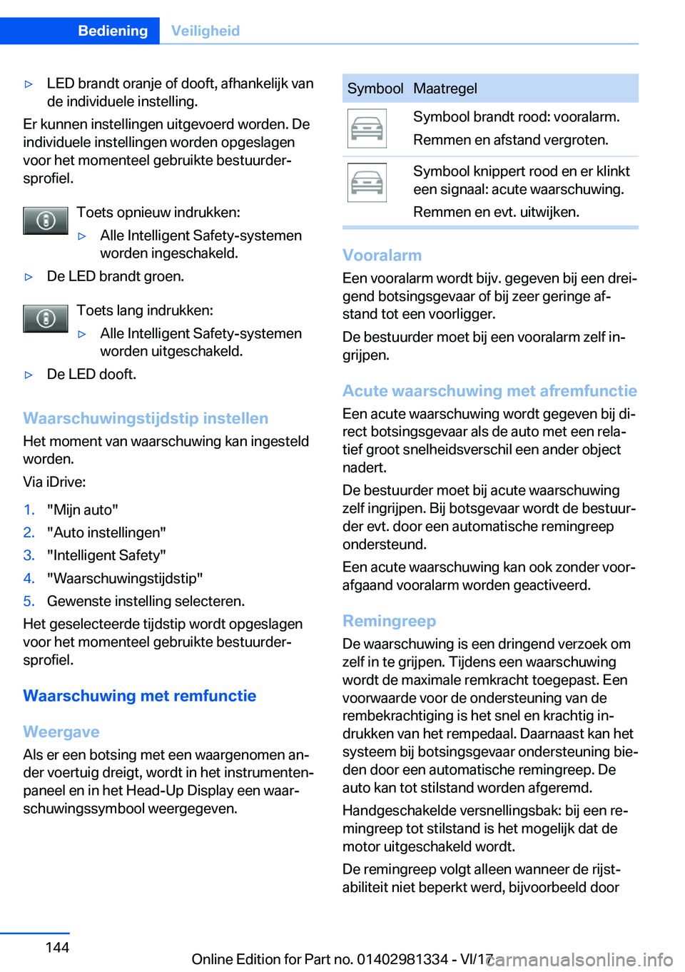 BMW X4 2018  Instructieboekjes (in Dutch) 'y�L�E�D� �b�r�a�n�d�t� �o�r�a�n�j�e� �o�f� �d�o�o�f�t�,� �a�f�h�a�n�k�e�l�i�j�k� �v�a�n
�d�e� �i�n�d�i�v�i�d�u�e�l�e� �i�n�s�t�e�l�l�i�n�g�.
�E�r� �k�u�n�n�e�n� �i�n�s�t�e�l�l�i�n�g�e�n� �u�i�t�g