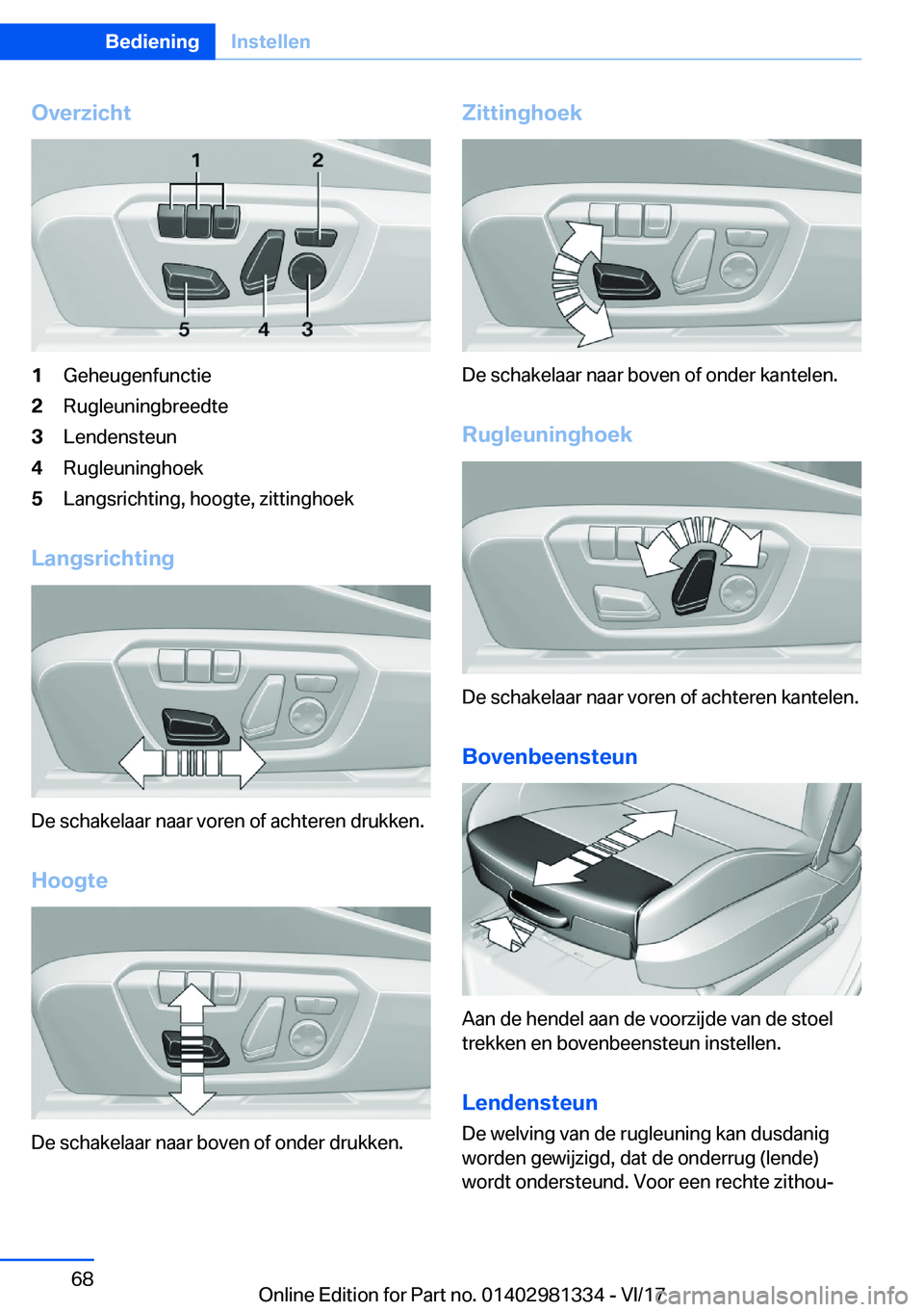 BMW X4 2018  Instructieboekjes (in Dutch) �O�v�e�r�z�i�c�h�t�1�G�e�h�e�u�g�e�n�f�u�n�c�t�i�e�2�R�u�g�l�e�u�n�i�n�g�b�r�e�e�d�t�e�3�L�e�n�d�e�n�s�t�e�u�n�4�R�u�g�l�e�u�n�i�n�g�h�o�e�k�5�L�a�n�g�s�r�i�c�h�t�i�n�g�,� �h�o�o�g�t�e�,� �z�i�t�t�i�n