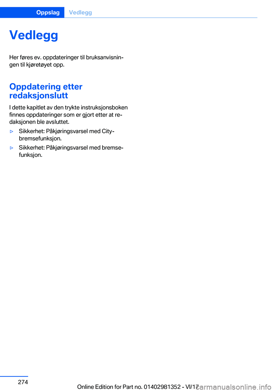 BMW X4 2018  InstruksjonsbØker (in Norwegian) �V�e�d�l�e�g�g�H�e�r� �f�