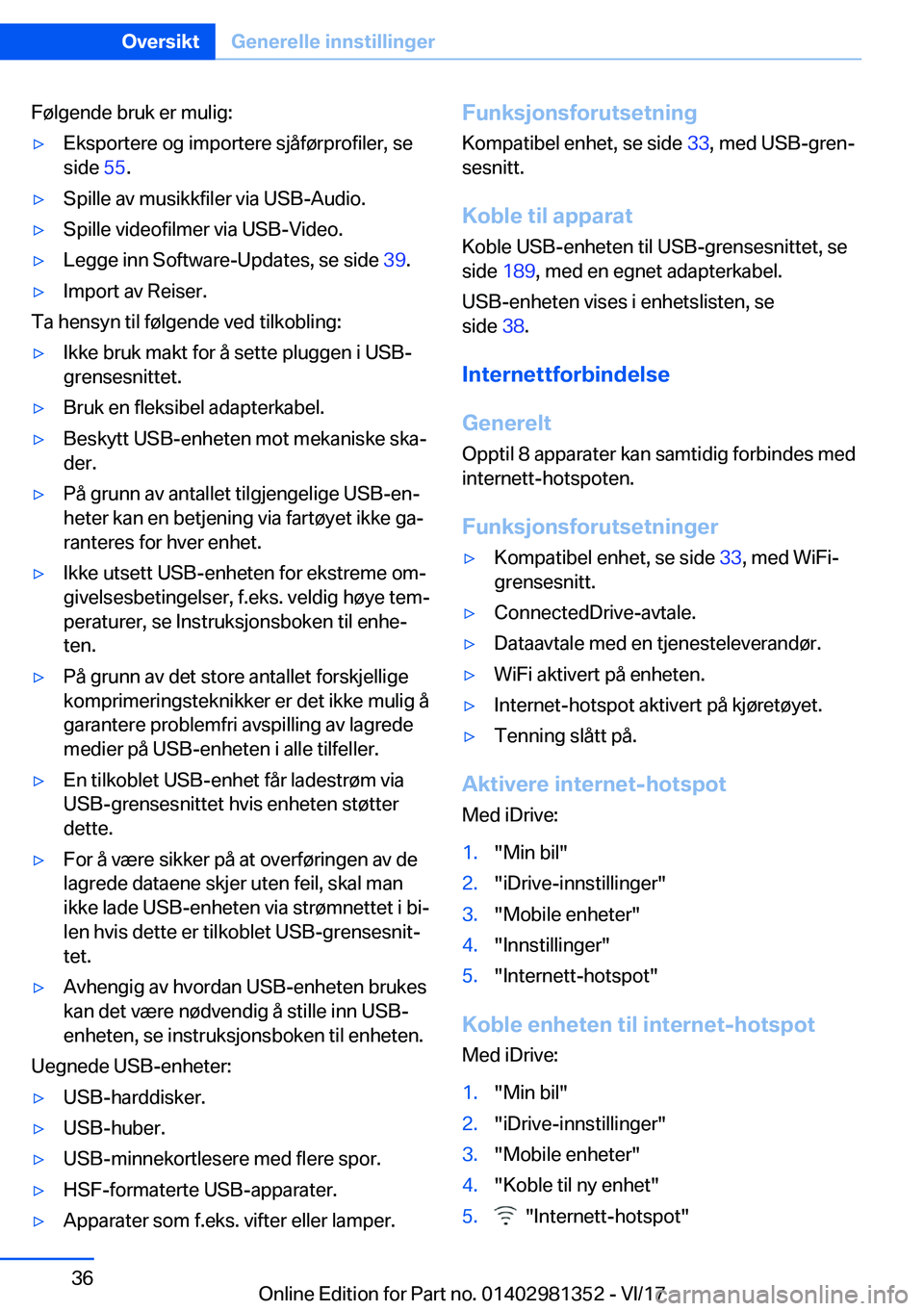 BMW X4 2018  InstruksjonsbØker (in Norwegian) �F�