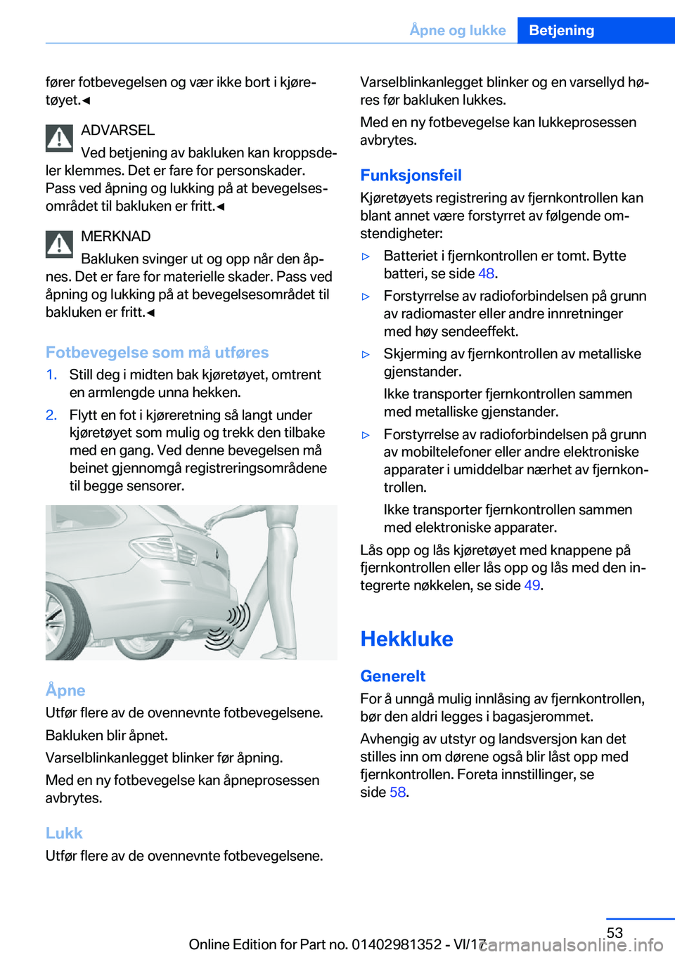 BMW X4 2018  InstruksjonsbØker (in Norwegian) �f�