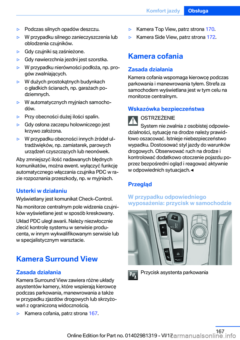 BMW X4 2018  Instrukcja obsługi (in Polish) 'y�P�o�d�c�z�a�s� �s�i�l�n�y�c�h� �o�p�a�d�