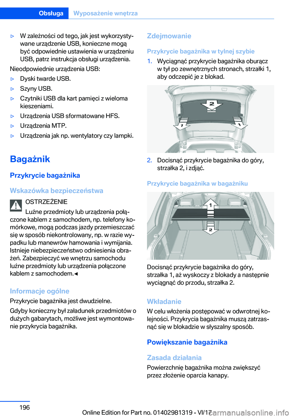 BMW X4 2018  Instrukcja obsługi (in Polish) 'y�W� �z�a�l�e 9�n�o �c�i� �o�d� �t�e�g�o�,� �j�a�k� �j�e�s�t� �w�y�k�o�r�z�y�s�t�yj
�w�a�n�e� �u�r�z�