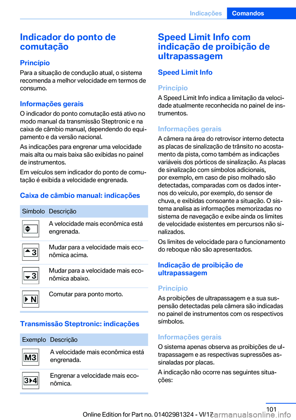 BMW X4 2018  Manual do condutor (in Portuguese) �I�n�d�i�c�a�d�o�r��d�o��p�o�n�t�o��d�e
�c�o�m�u�t�a�