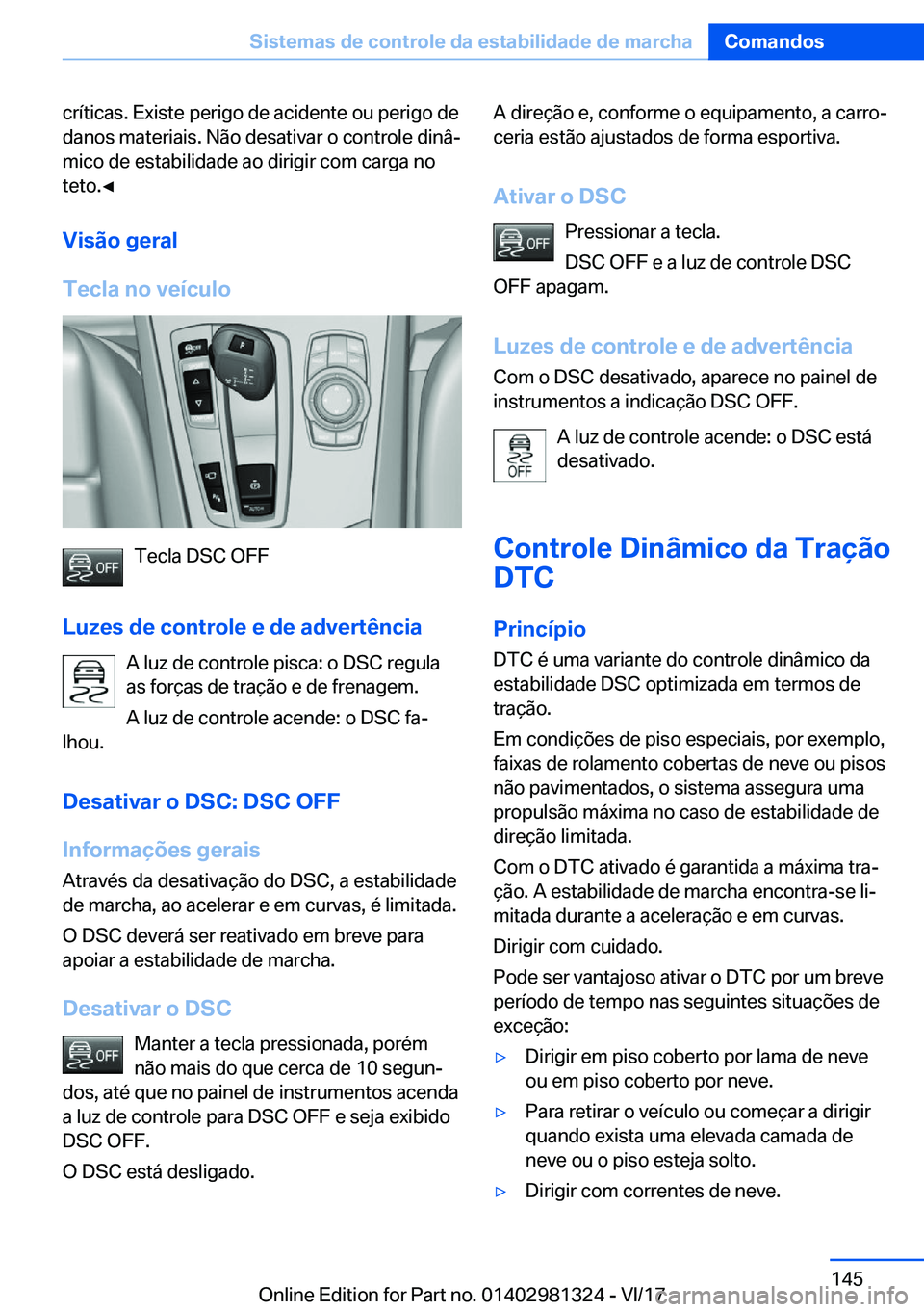 BMW X4 2018  Manual do condutor (in Portuguese) �c�r�