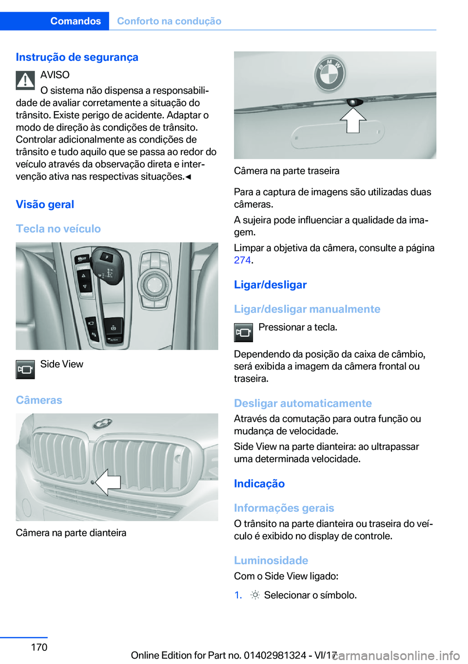 BMW X4 2018  Manual do condutor (in Portuguese) �I�n�s�t�r�u�