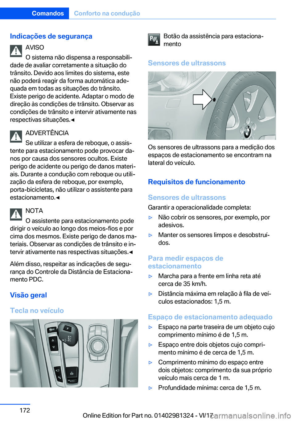 BMW X4 2018  Manual do condutor (in Portuguese) �I�n�d�i�c�a�