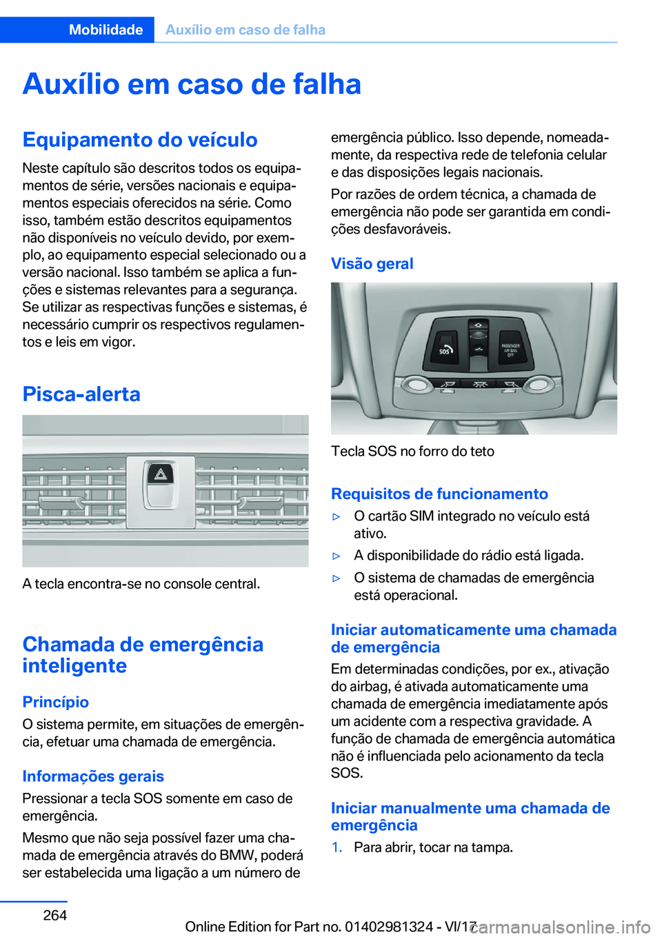 BMW X4 2018  Manual do condutor (in Portuguese) �A�u�x�