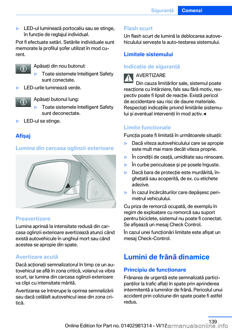 BMW X4 2018  Ghiduri De Utilizare (in Romanian) 'y�L�E�D�-�u�l� �l�u�m�i�n�e�a�z�