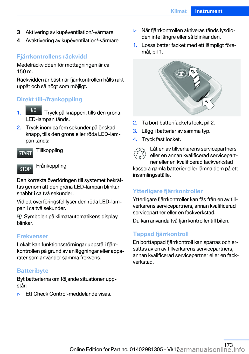 BMW X4 2018  InstruktionsbÖcker (in Swedish) �3�A�k�t�i�v�e�r�i�n�g� �a�v� �k�u�p�