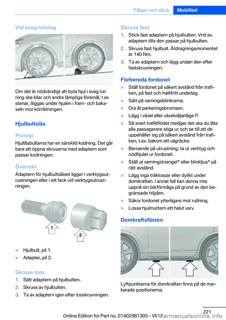 BMW X4 2018  InstruktionsbÖcker (in Swedish) �V�i�d��s�v�a�g��l�u�t�n�i�n�g
�O�m� �d�e�t� �ä�r� �n�