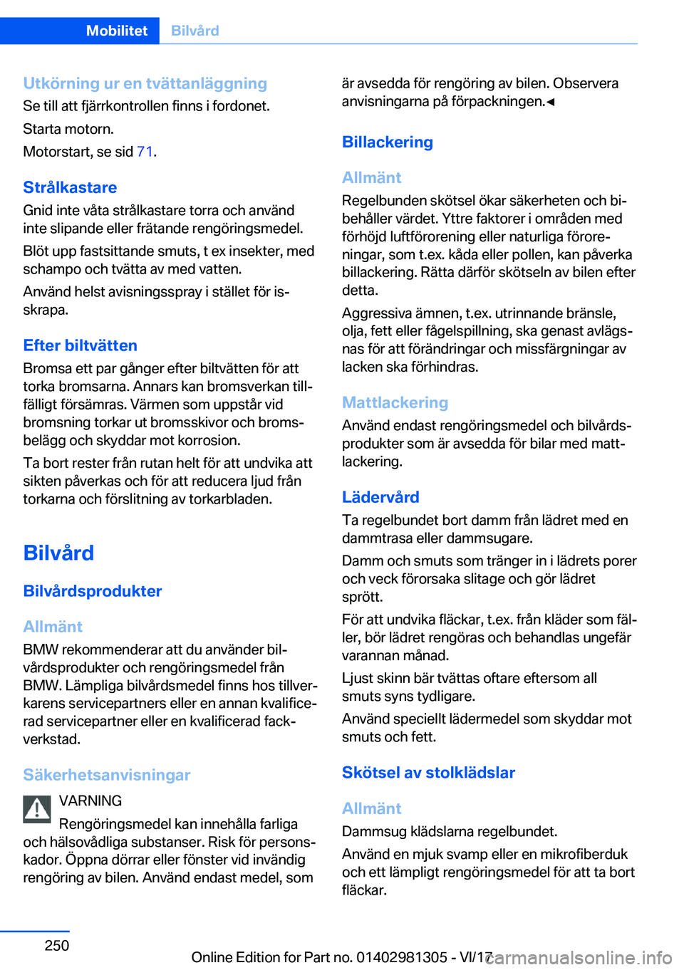BMW X4 2018  InstruktionsbÖcker (in Swedish) �U�t�k�