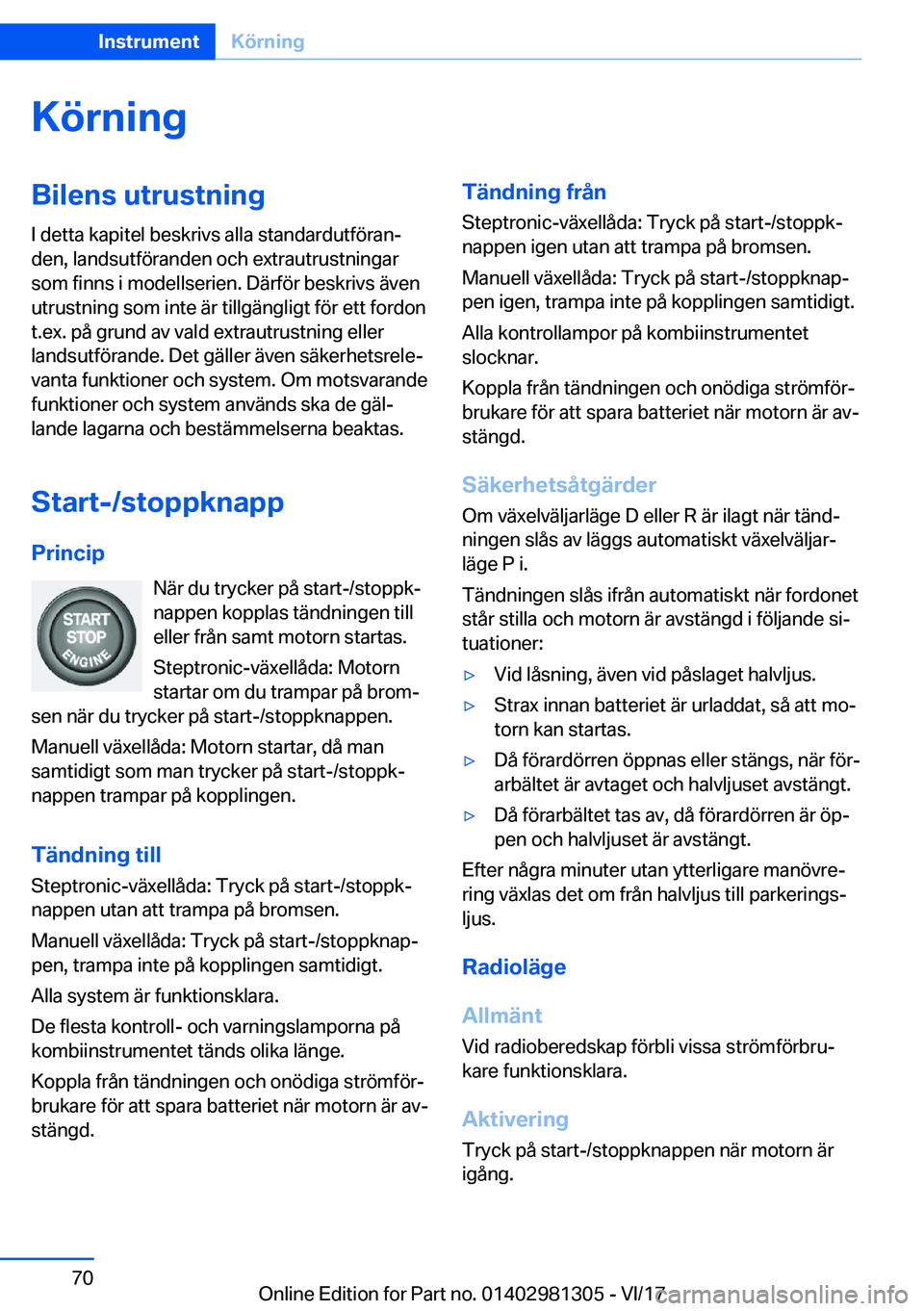 BMW X4 2018  InstruktionsbÖcker (in Swedish) �K�