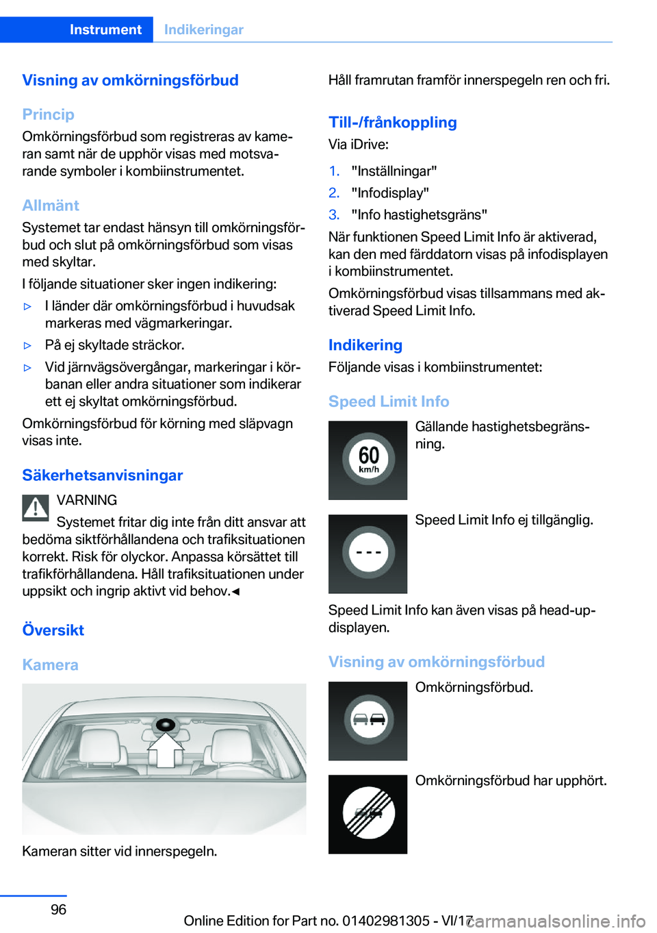 BMW X4 2018  InstruktionsbÖcker (in Swedish) �V�i�s�n�i�n�g��a�v��o�m�k�