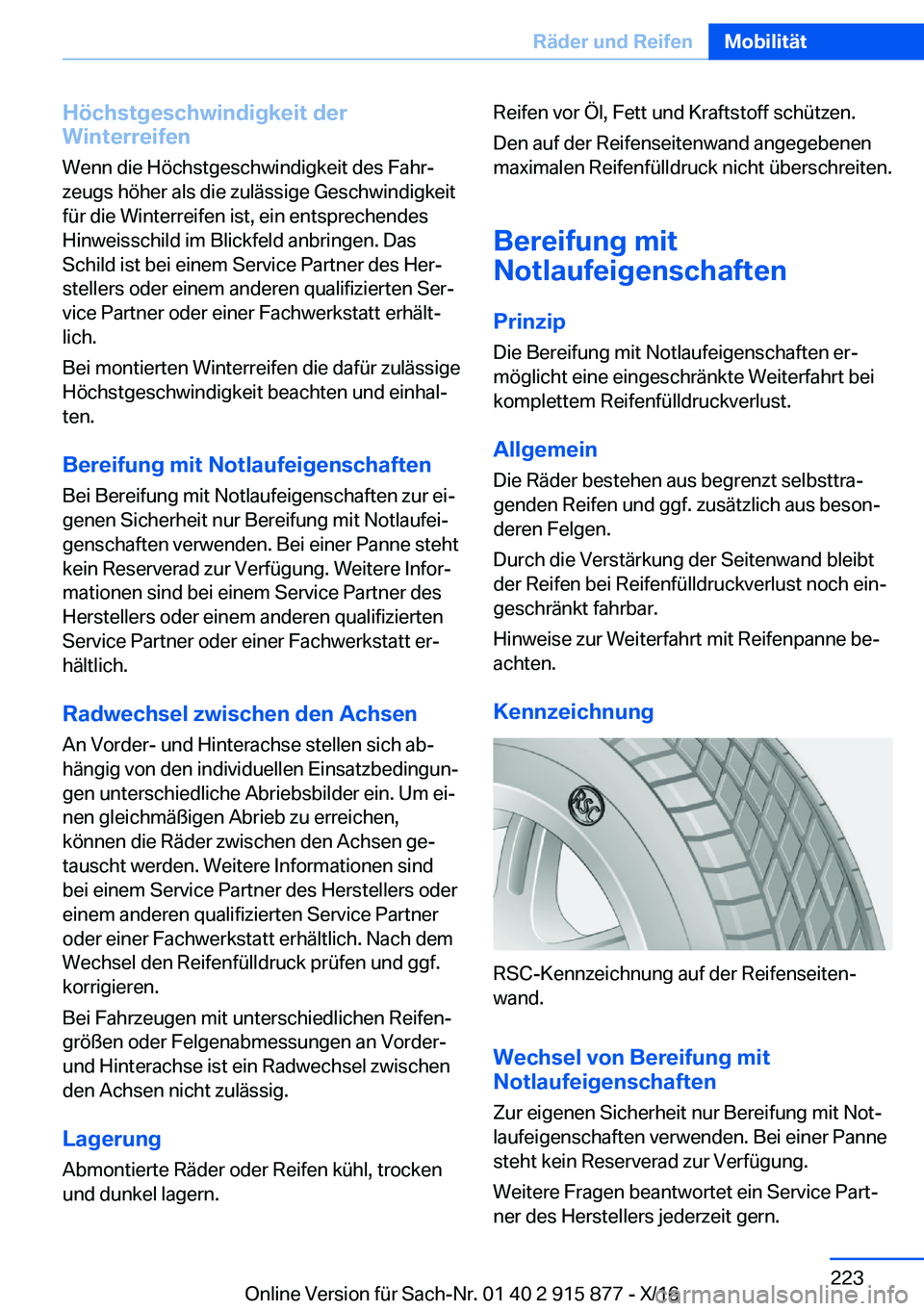 BMW X4 2017  Betriebsanleitungen (in German) �H�
