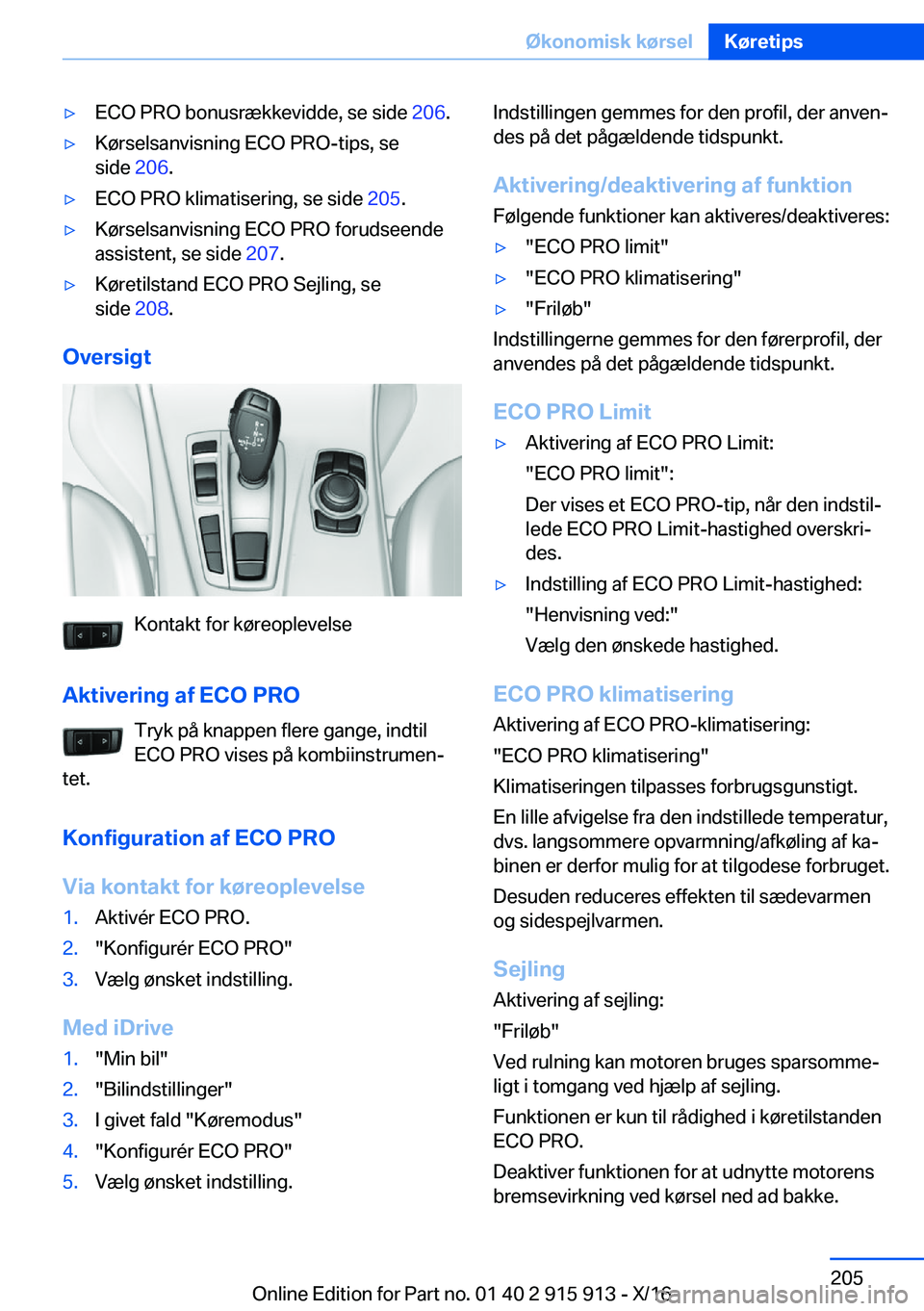 BMW X4 2017  InstruktionsbØger (in Danish) 'y�E�C�O� �P�R�O� �b�o�n�u�s�r�æ�k�k�e�v�i�d�d�e�,� �s�e� �s�i�d�e� �2�0�6�.'y�K�
