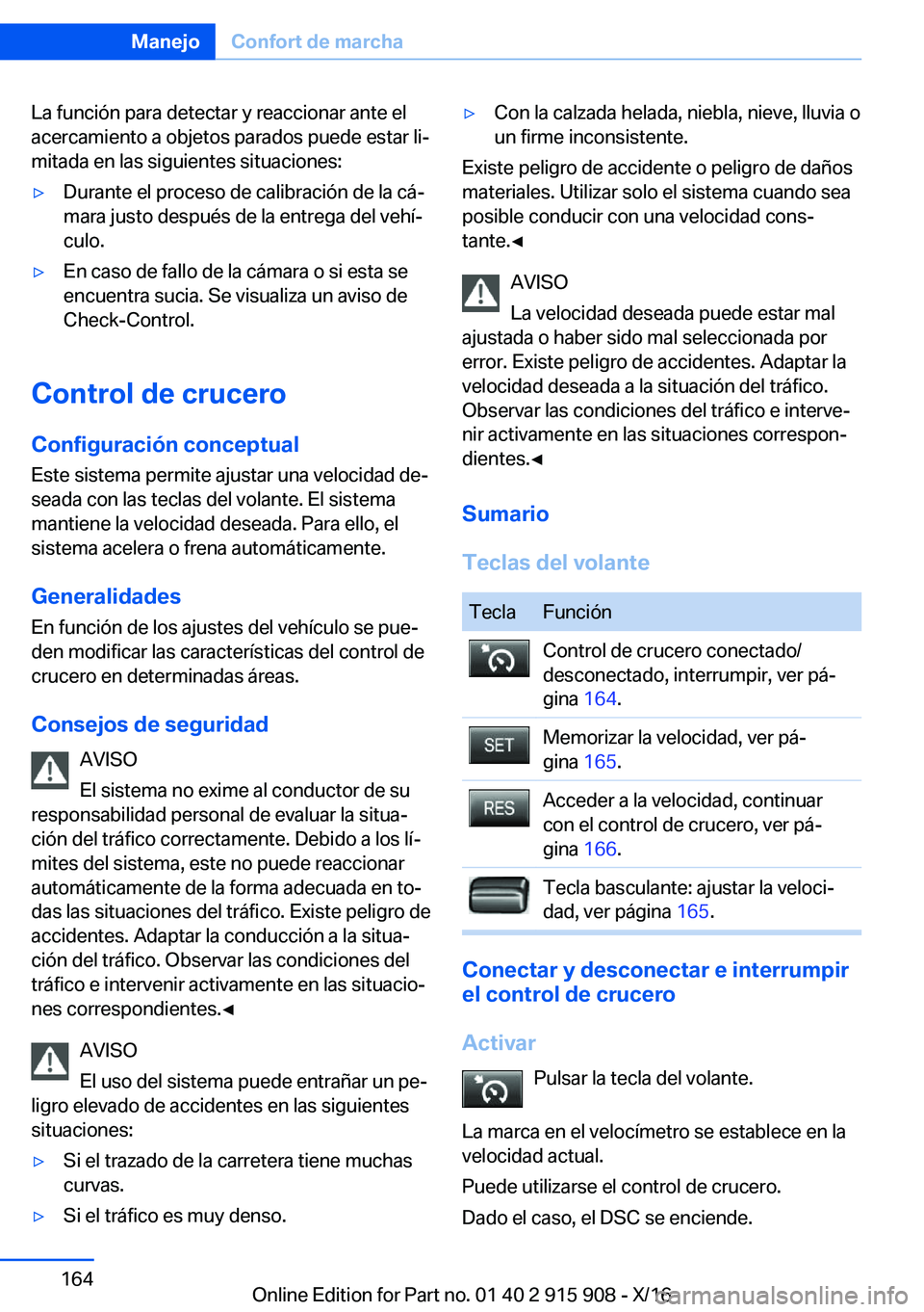 BMW X4 2017  Manuales de Empleo (in Spanish) �L�a� �f�u�n�c�i�