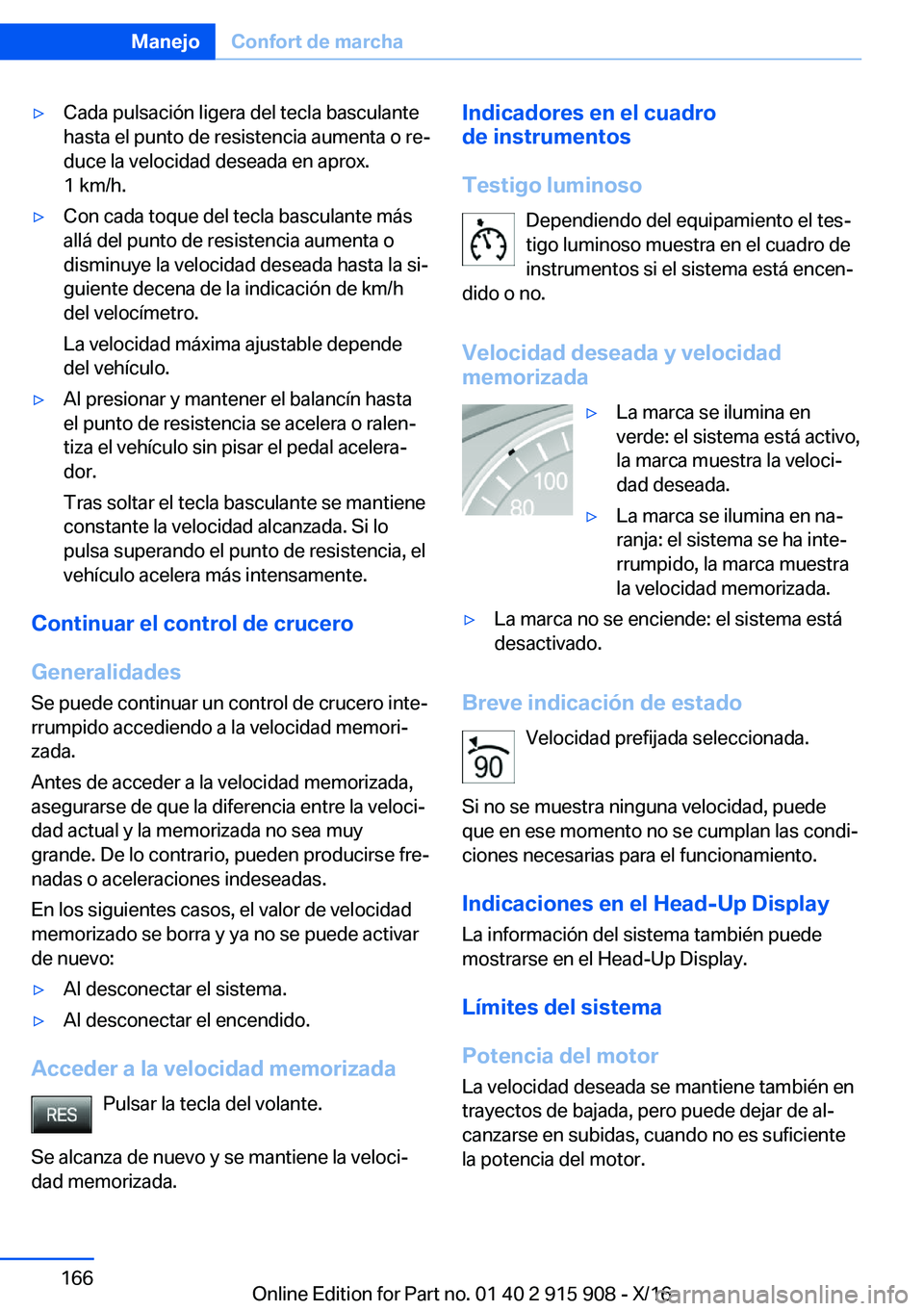 BMW X4 2017  Manuales de Empleo (in Spanish) 'y�C�a�d�a� �p�u�l�s�a�c�i�