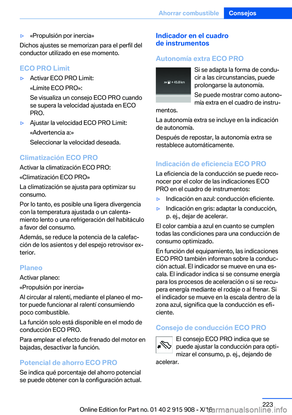 BMW X4 2017  Manuales de Empleo (in Spanish) 'y�«�P�r�o�p�u�l�s�i�