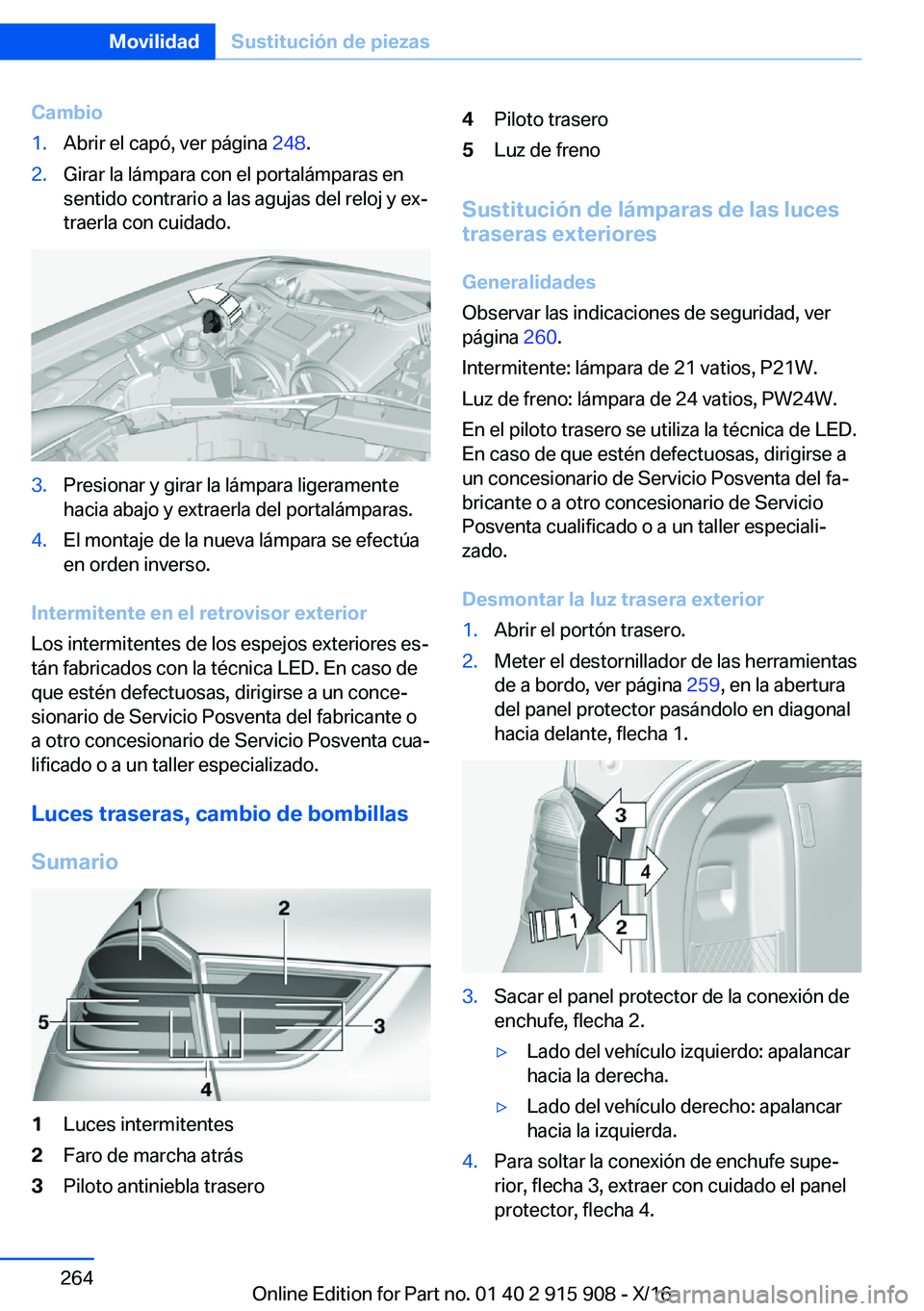 BMW X4 2017  Manuales de Empleo (in Spanish) �C�a�m�b�i�o�1�.�A�b�r�i�r� �e�l� �c�a�p�