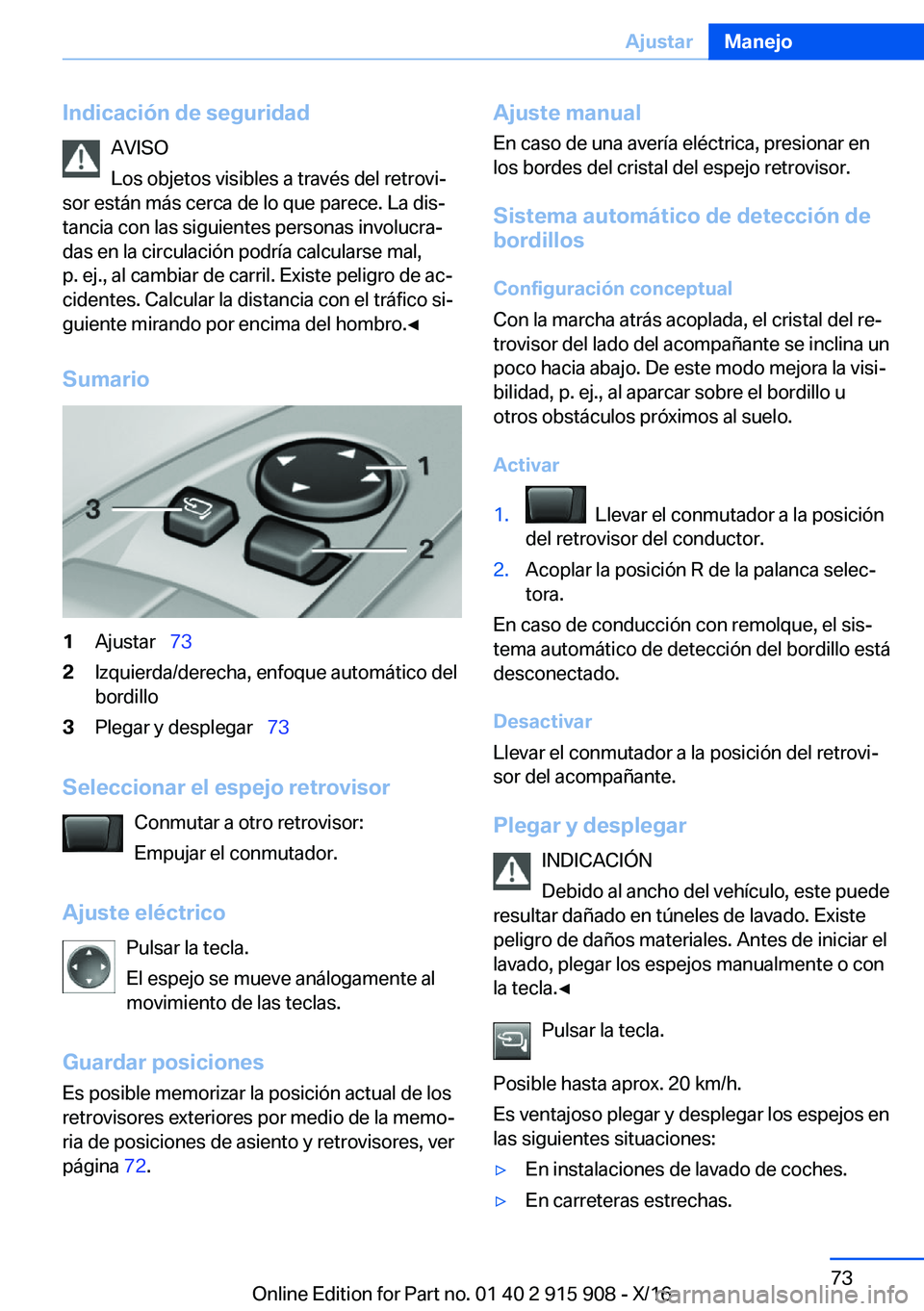 BMW X4 2017  Manuales de Empleo (in Spanish) �I�n�d�i�c�a�c�i�