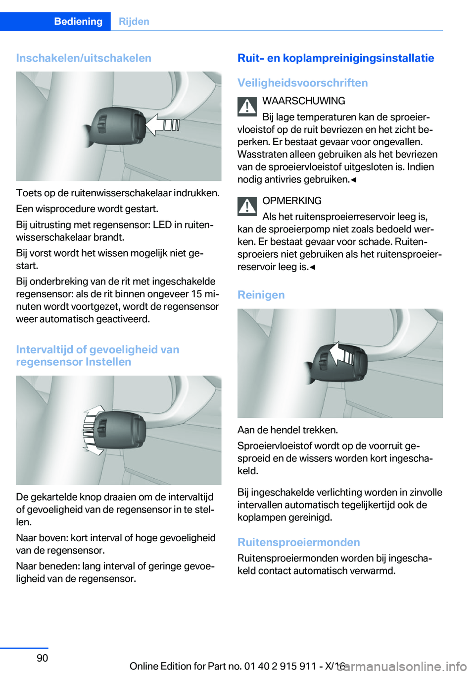BMW X4 2017  Instructieboekjes (in Dutch) �I�n�s�c�h�a�k�e�l�e�n�/�u�i�t�s�c�h�a�k�e�l�e�n
�T�o�e�t�s� �o�p� �d�e� �r�u�i�t�e�n�w�i�s�s�e�r�s�c�h�a�k�e�l�a�a�r� �i�n�d�r�u�k�k�e�n�.�E�e�n� �w�i�s�p�r�o�c�e�d�u�r�e� �w�o�r�d�t� �g�e�s�t�a�r�t�