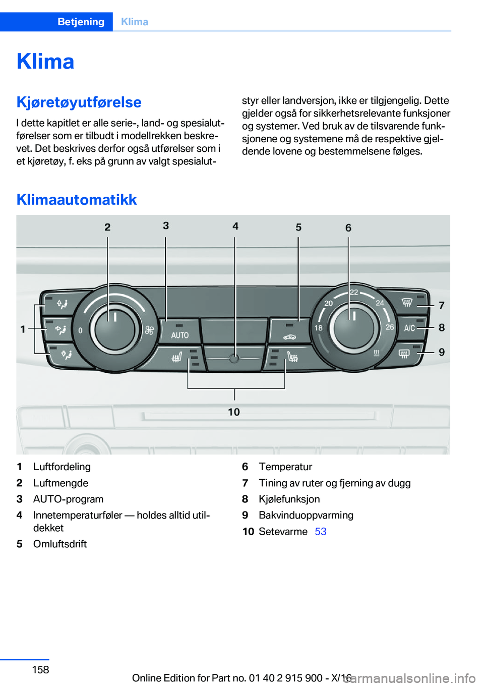 BMW X4 2017  InstruksjonsbØker (in Norwegian) �K�l�i�m�a�K�j�