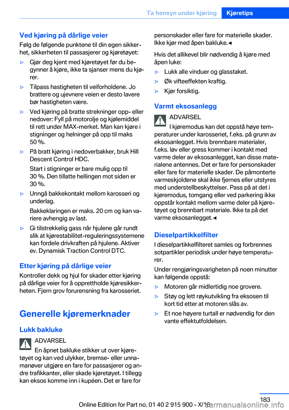 BMW X4 2017  InstruksjonsbØker (in Norwegian) �V�e�d��k�j�