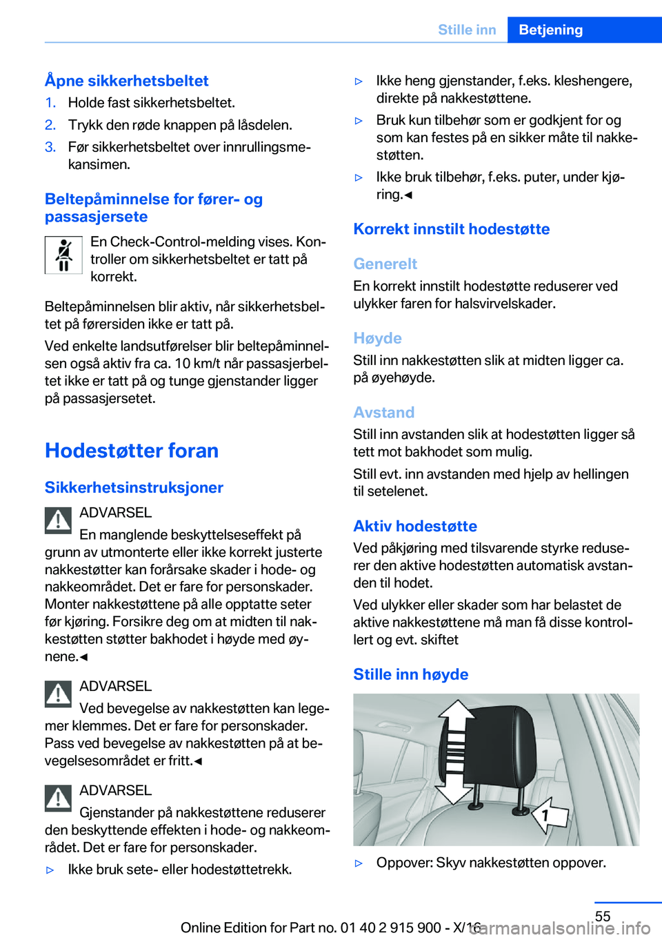 BMW X4 2017  InstruksjonsbØker (in Norwegian) �
