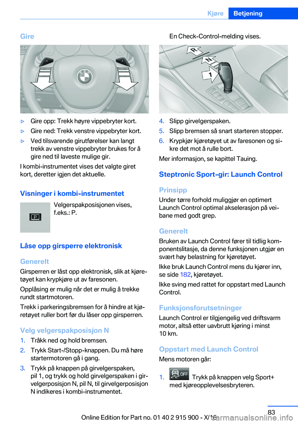 BMW X4 2017  InstruksjonsbØker (in Norwegian) �G�i�r�e'y�G�i�r�e� �o�p�p�:� �T�r�e�k�k� �h�