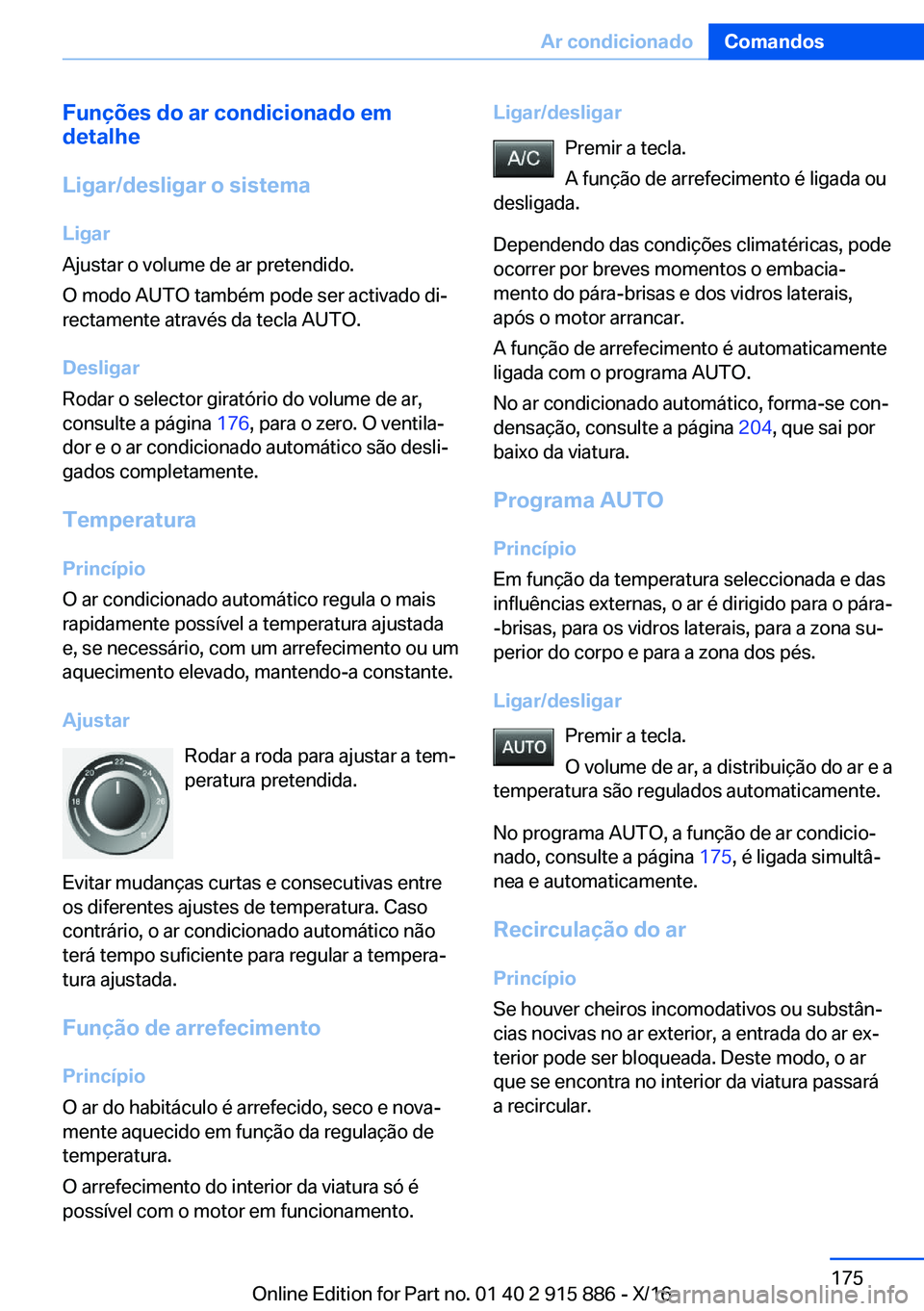 BMW X4 2017  Manual do condutor (in Portuguese) �F�u�n�