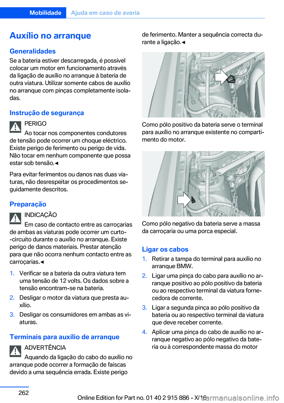 BMW X4 2017  Manual do condutor (in Portuguese) �A�u�x�
