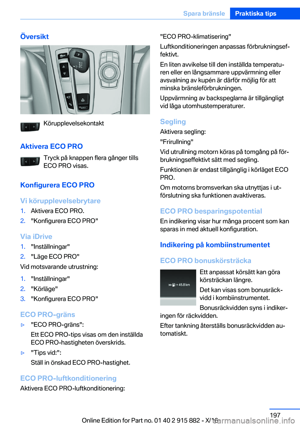 BMW X4 2017  InstruktionsbÖcker (in Swedish) �