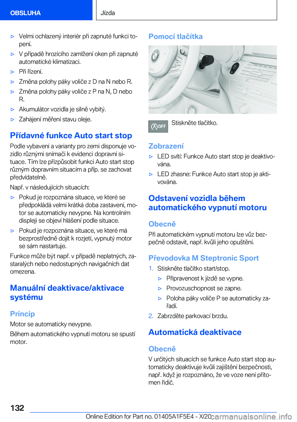 BMW X4 M 2021  Návod na použití (in Czech) 'x�V�e�l�m�i��o�c�h�l�a�z�e�n�ý��i�n�t�e�r�i�