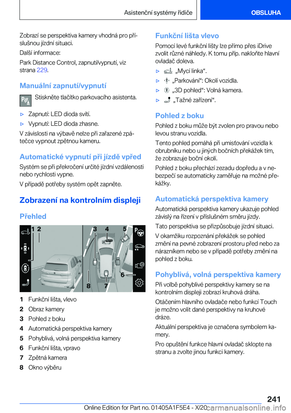 BMW X4 M 2021  Návod na použití (in Czech) �Z�o�b�r�a�z�
