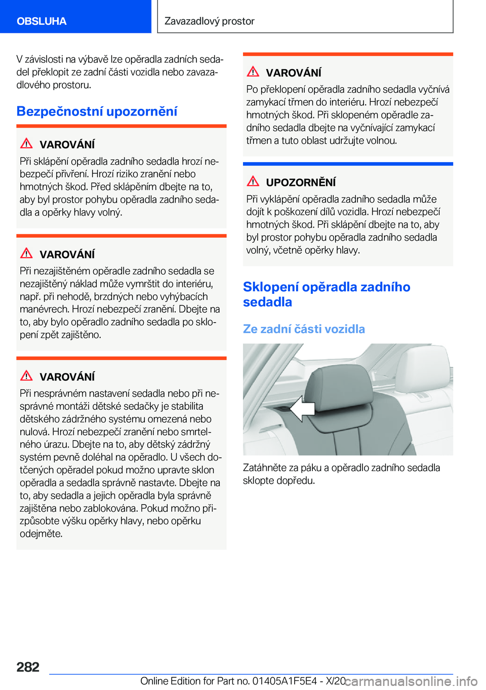 BMW X4 M 2021  Návod na použití (in Czech) �V��z�
