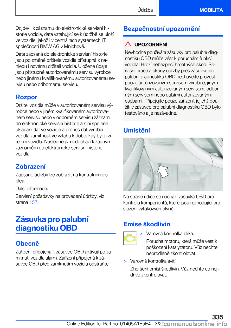 BMW X4 M 2021  Návod na použití (in Czech) �D�o�j�d�e�-�l�i��k��z�