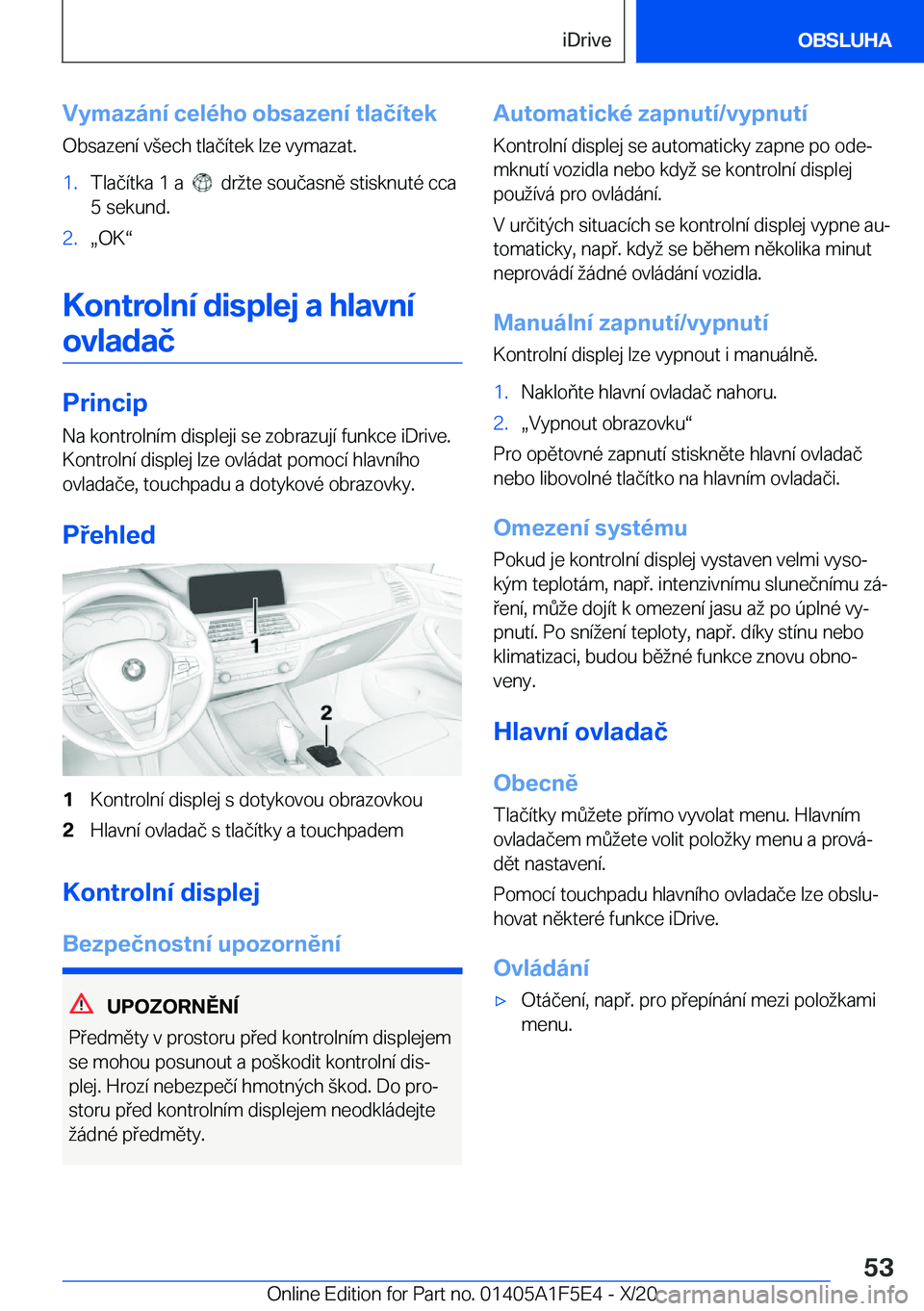 BMW X4 M 2021  Návod na použití (in Czech) �V�y�m�a�z�
