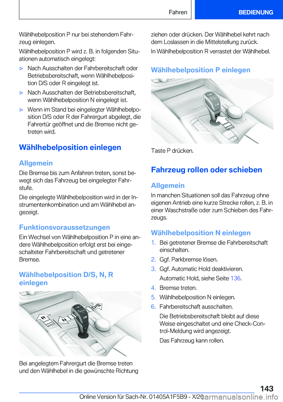 BMW X4 M 2021  Betriebsanleitungen (in German) �W�
