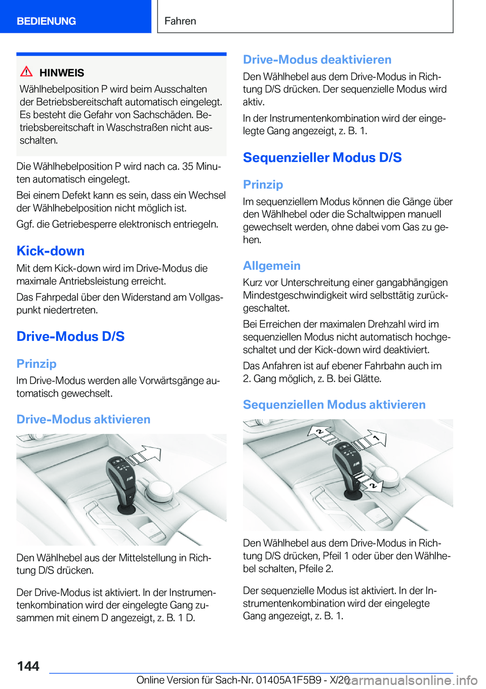 BMW X4 M 2021  Betriebsanleitungen (in German) �H�I�N�W�E�I�S
�W�
