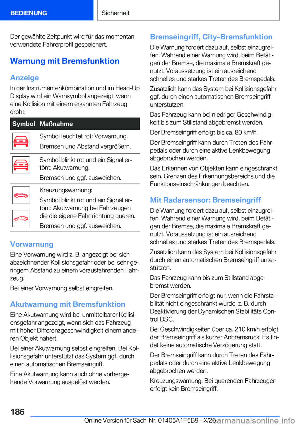 BMW X4 M 2021  Betriebsanleitungen (in German) �D�e�r��g�e�w�