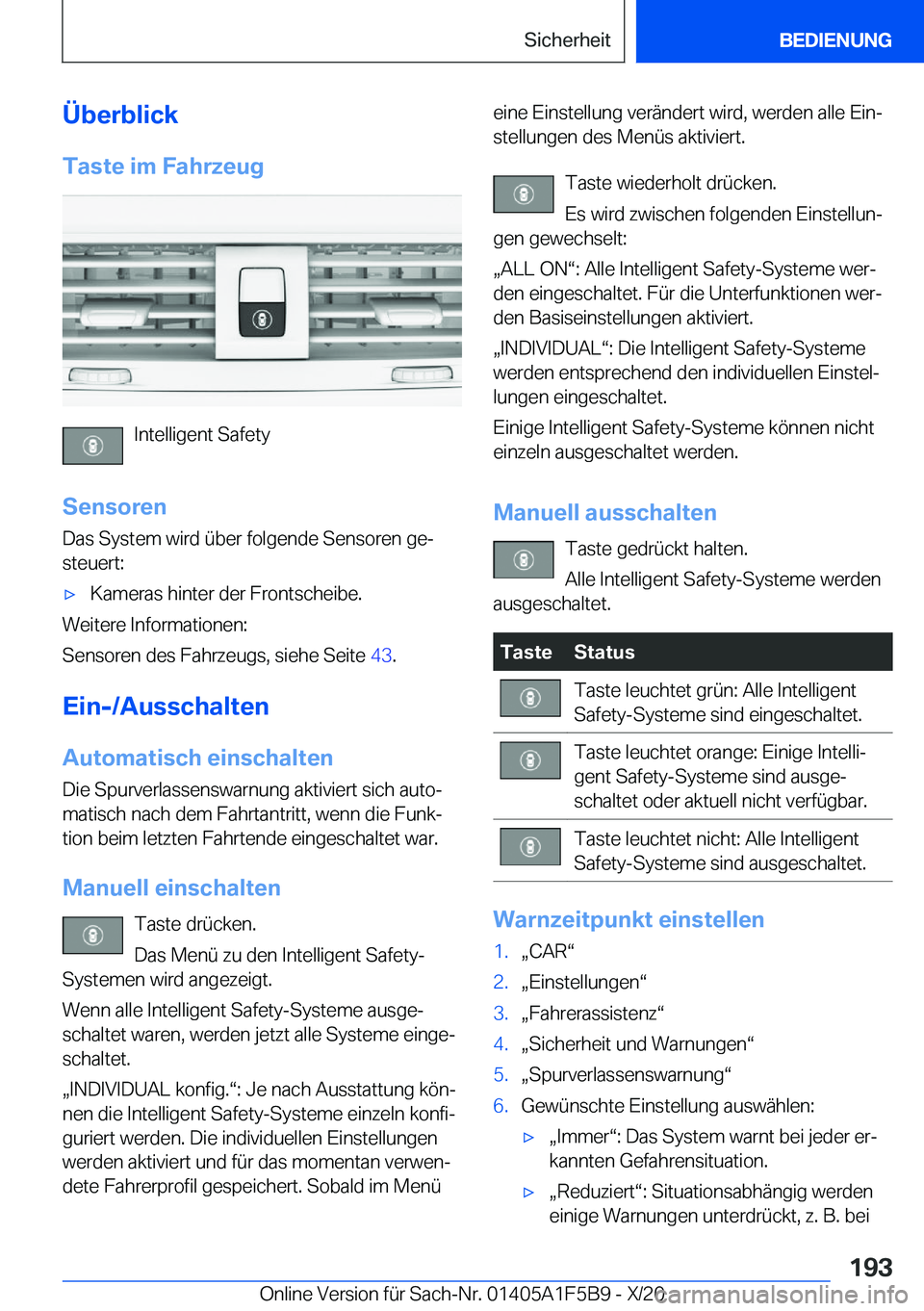 BMW X4 M 2021  Betriebsanleitungen (in German) �