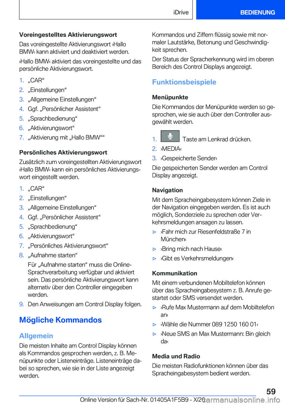 BMW X4 M 2021  Betriebsanleitungen (in German) �V�o�r�e�i�n�g�e�s�t�e�l�l�t�e�s��A�k�t�i�v�i�e�r�u�n�g�s�w�o�r�t�D�a�s��v�o�r�e�i�n�g�e�s�t�e�l�l�t�e��A�k�t�i�v�i�e�r�u�n�g�s�w�o�r�t�