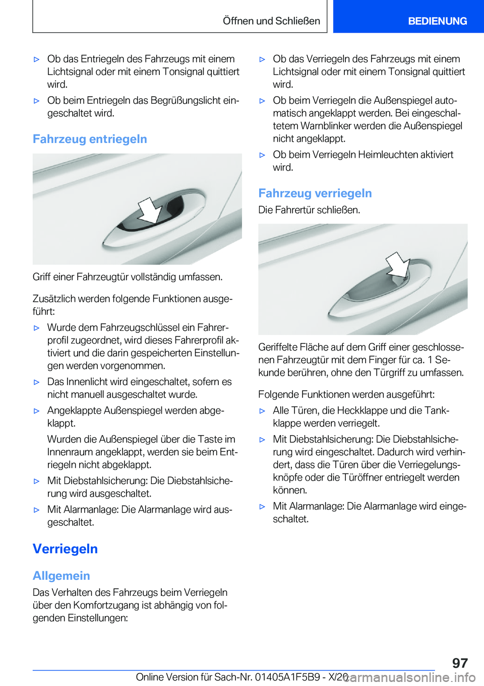 BMW X4 M 2021  Betriebsanleitungen (in German) 'x�O�b��d�a�s��E�n�t�r�i�e�g�e�l�n��d�e�s��F�a�h�r�z�e�u�g�s��m�i�t��e�i�n�e�m
�L�i�c�h�t�s�i�g�n�a�l��o�d�e�r��m�i�t��e�i�n�e�m��T�o�n�s�i�g�n�a�l��q�u�i�t�t�i�e�r�t
�w�i�r�d�.'x�O