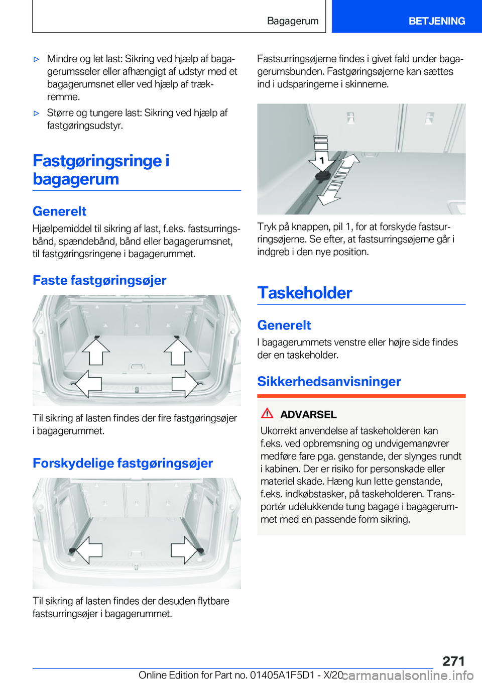 BMW X4 M 2021  InstruktionsbØger (in Danish) 'x�M�i�n�d�r�e��o�g��l�e�t��l�a�s�t�:��S�i�k�r�i�n�g��v�e�d��h�j�æ�l�p��a�f��b�a�g�aj�g�e�r�u�m�s�s�e�l�e�r��e�l�l�e�r��a�f�h�æ�n�g�i�g�t��a�f��u�d�s�t�y�r��m�e�d��e�t�b�a�g�a�g�e