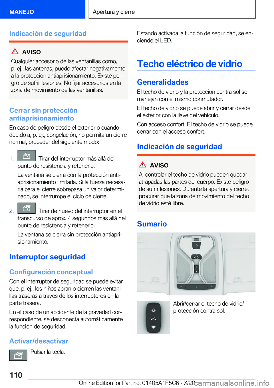 BMW X4 M 2021  Manuales de Empleo (in Spanish) �I�n�d�i�c�a�c�i�