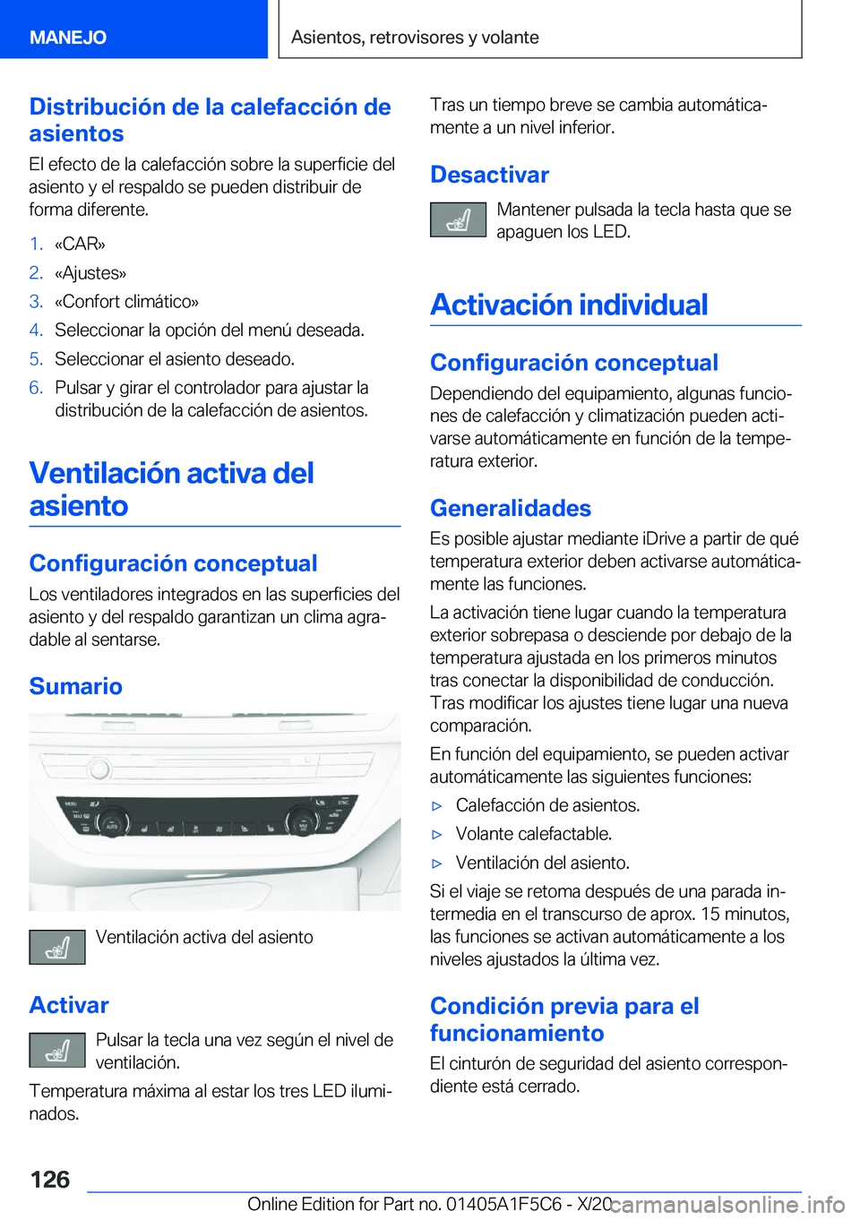 BMW X4 M 2021  Manuales de Empleo (in Spanish) �D�i�s�t�r�i�b�u�c�i�