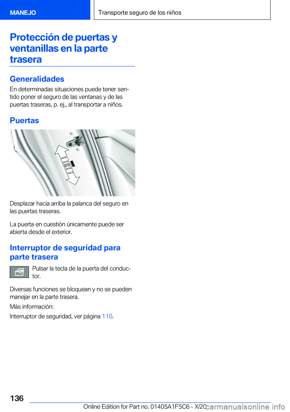 BMW X4 M 2021  Manuales de Empleo (in Spanish) �P�r�o�t�e�c�c�i�